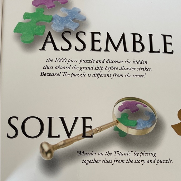 Murder on the Titanic Mystery Jigsaw Puzzle; 1000 pc; Mystery Challenge Artwork - Picture 8 of 9